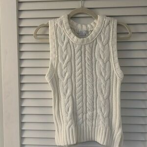 Cream sweatervest